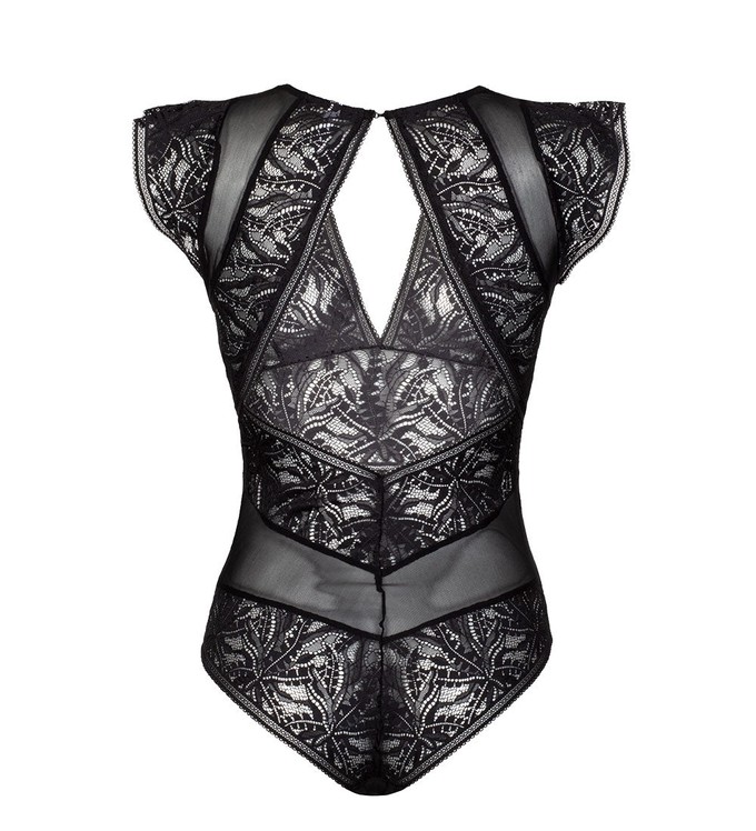 Amara Black Leaf Bodysuit from Anekdot