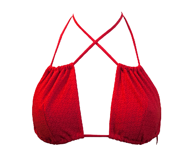 Geranium / Low Versatile Bikini Top from Anekdot