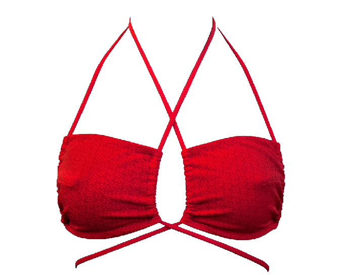 Geranium / Low Versatile Bikini Top from Anekdot