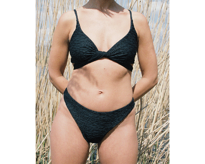 Jacquard Skyline Slim Bikini Bottom from Anekdot