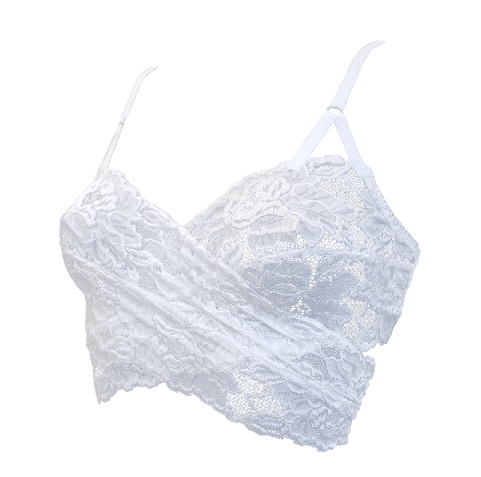 Dharma White Wrap Bralette from Anekdot