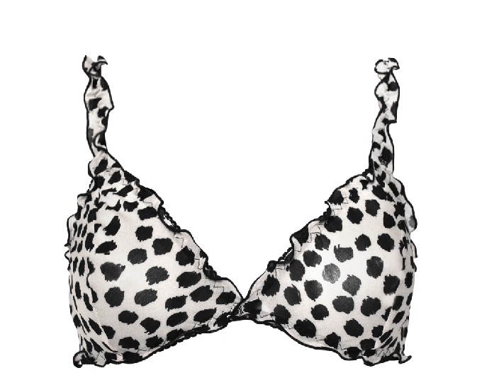 White Leo Frilly Bralette from Anekdot