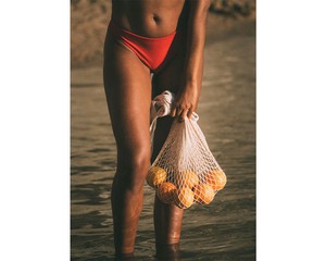 Geranium / Skyline Slim Bikini Bottom from Anekdot