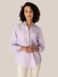 Willow - Linen blouse - Lilac via Arber