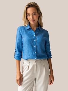 Elm blouse - Mid blue via Arber