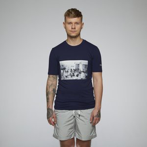 AS navy tee ss DD vintage seaside bathers patch from arctic seas