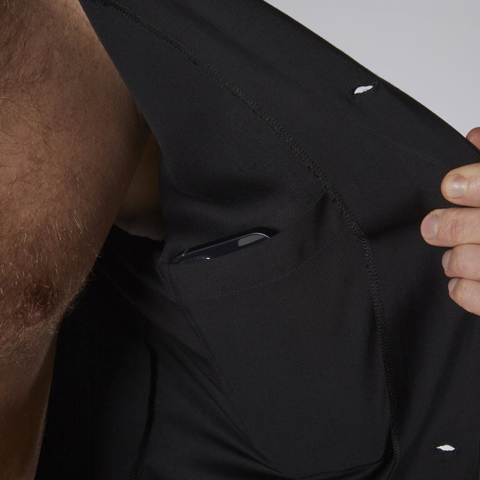 AS beach shirt button OG black from arctic seas