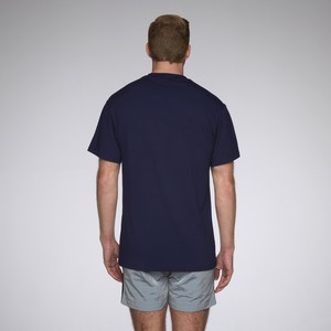 AS tee shortsleeve BO navy with embroided silver polar bear from arctic seas