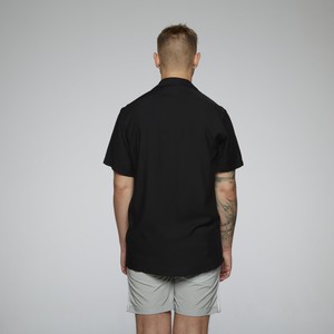 AS beach shirt button OG black from arctic seas