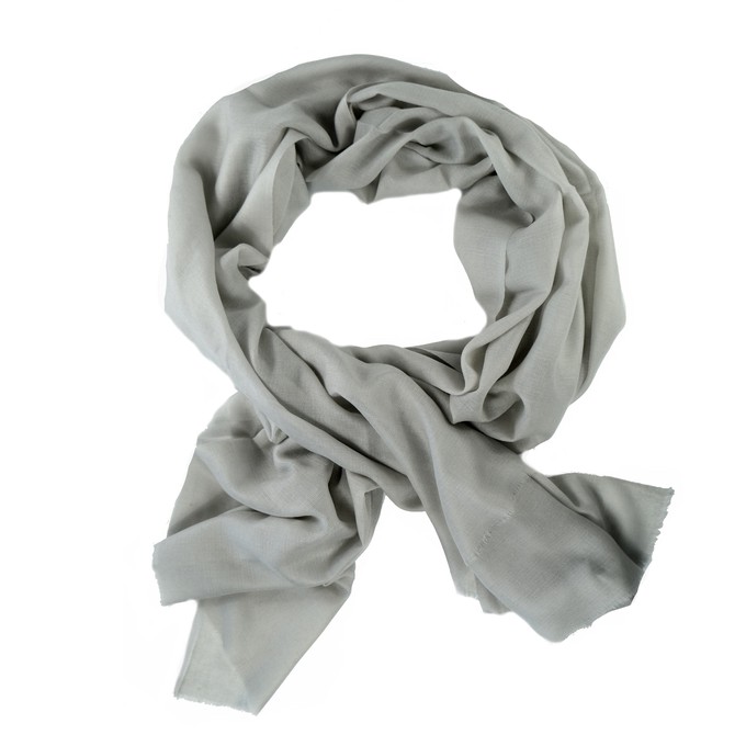 Large Grey Cashmere Scarf from Asneh