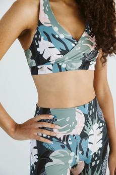 Crossback Bra / Forest via Audella Athleisure