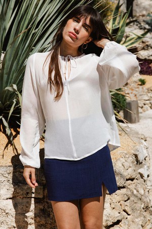Blouse Silène white from avani apparel