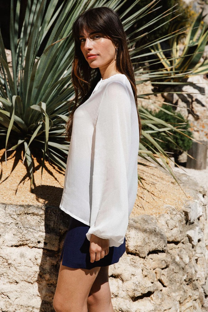 Blouse Silène white from avani apparel