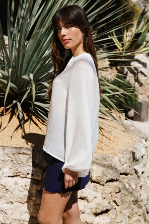 Blouse Silène white from avani apparel