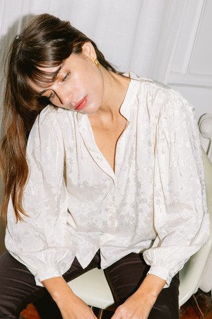 Blouse Hortensia green from avani apparel