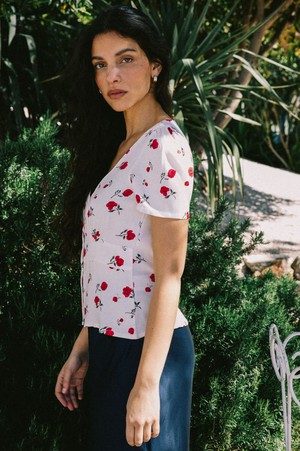 Blouse Althéa white from avani apparel