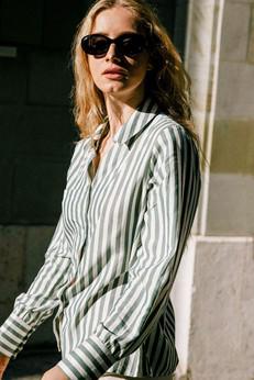 Shirt Kauri green via avani apparel