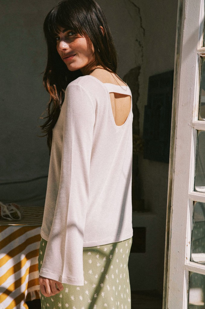 Top Abelia cream from avani apparel