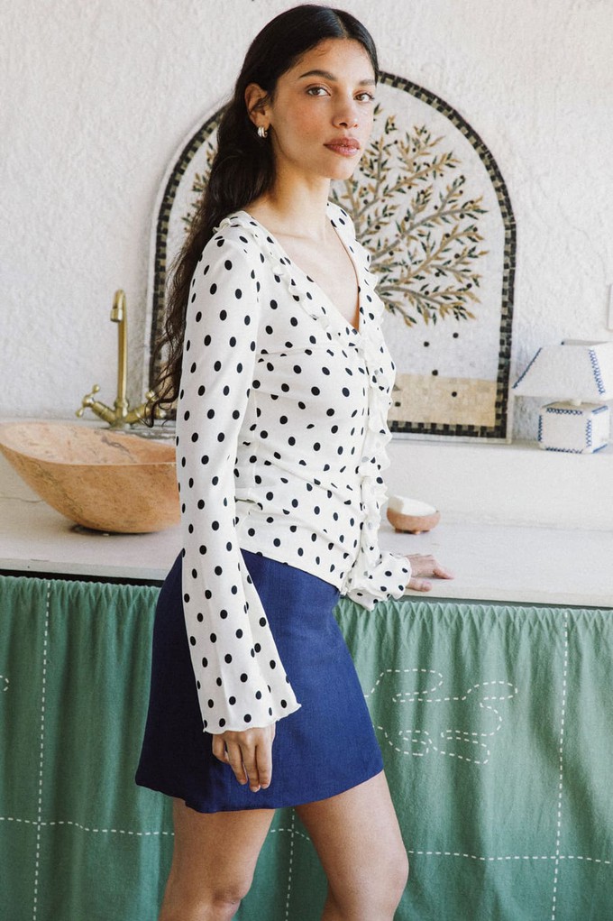 Top Pivoine off-white from avani apparel