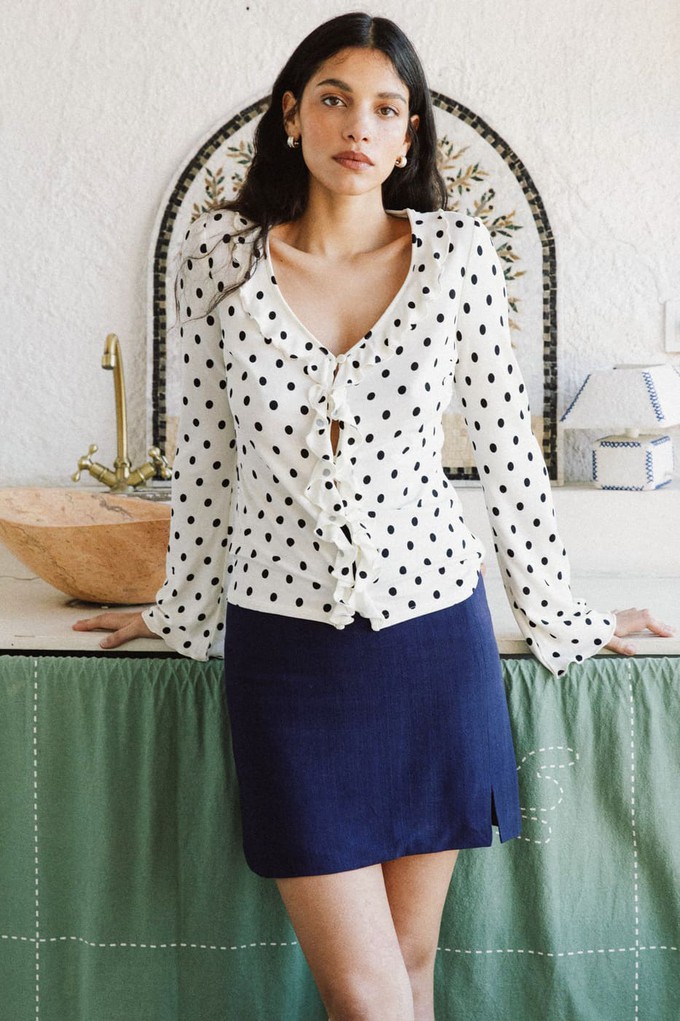 Top Pivoine off-white from avani apparel