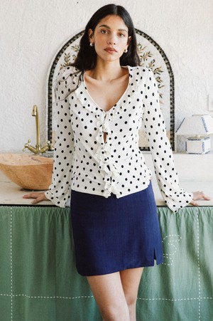 Top Pivoine off-white from avani apparel