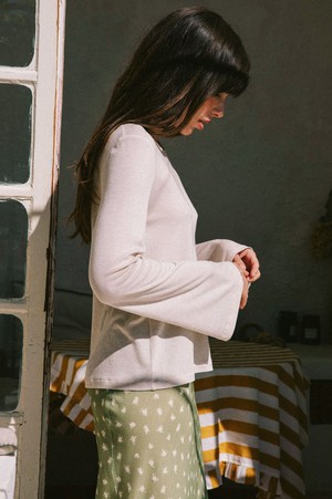Top Abelia cream from avani apparel