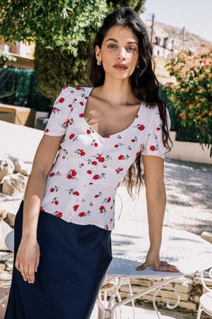 Blouse Althéa white from avani apparel
