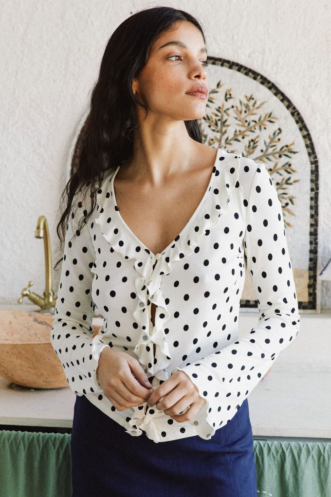Top Pivoine off-white from avani apparel