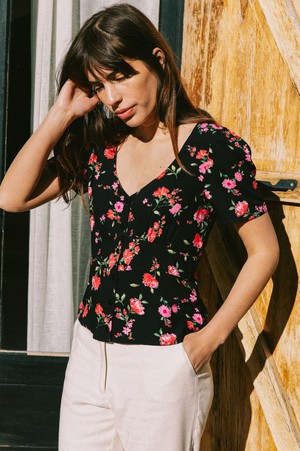 Blouse Althéa black from avani apparel