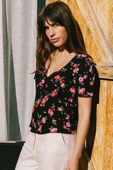 Blouse Althéa black via avani apparel