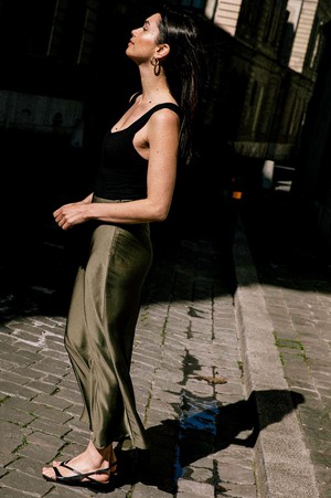 Skirt Iris green from avani apparel