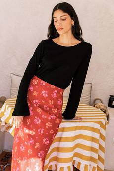 Top Abelia black via avani apparel