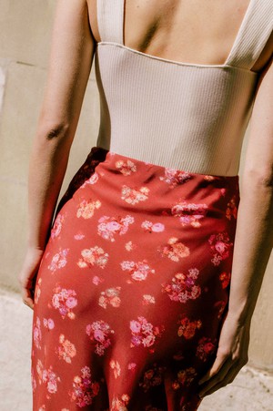 Skirt Iris red from avani apparel