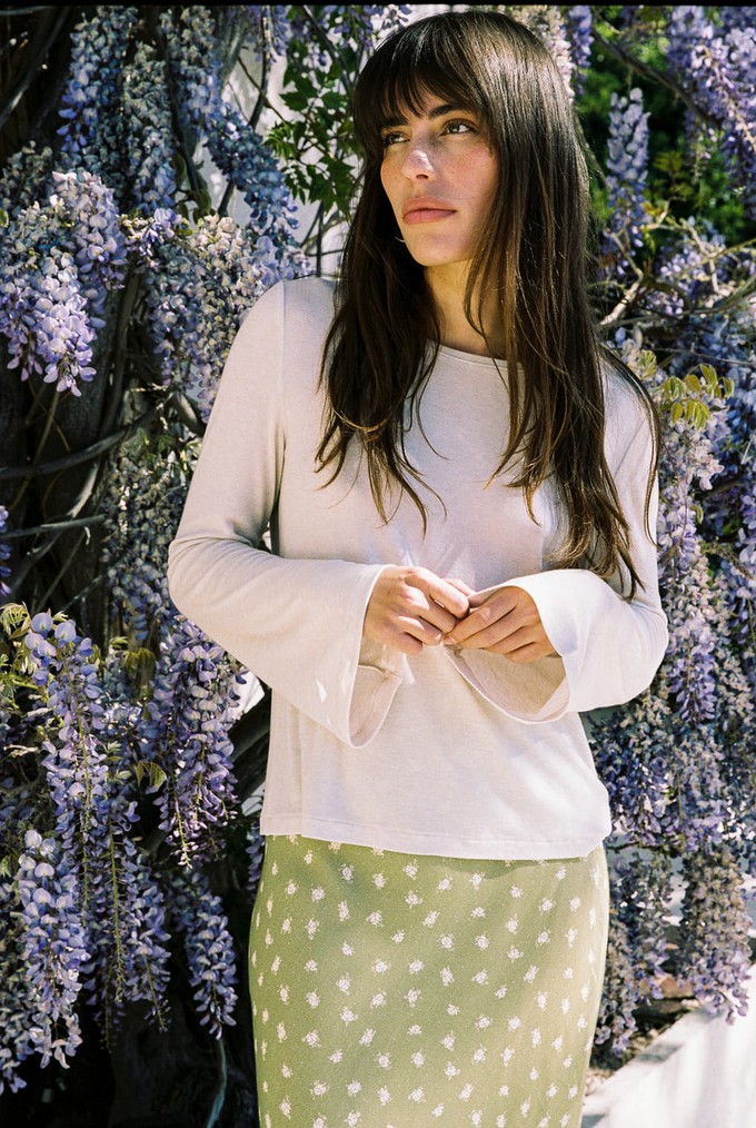 Top Abelia cream from avani apparel