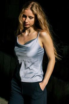 Top Narcisse blue via avani apparel