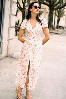 Dress Saule off-white via avani apparel