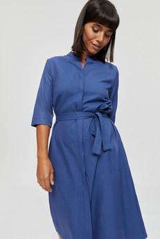 Lidia | Shirt Dress in Classic Blue via AYANI