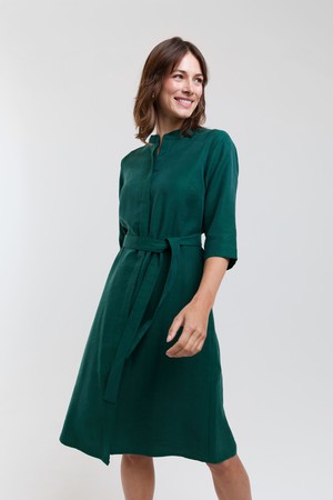 Anne | Shirt Dress in Forest Green from AYANI