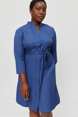 Lidia | Shirt Dress in Classic Blue from AYANI