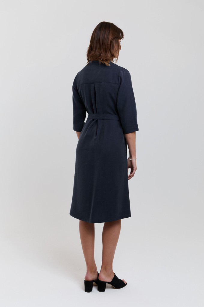 Anne | Shirt Dress in Dark Blue from AYANI