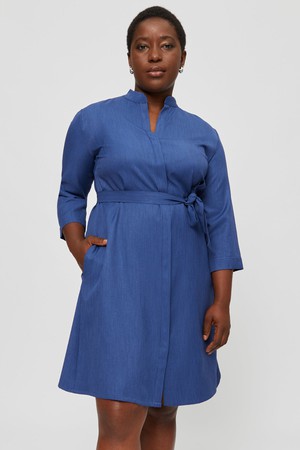 Lidia | Shirt Dress in Classic Blue from AYANI