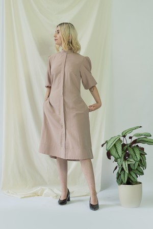 Melanie | Shirt Dress with balloon sleeves in rose from AYANI