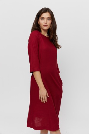 Emilia | Midi A-line Dress in Red from AYANI Emilia | Midi A-line Dress in Red from AYANI