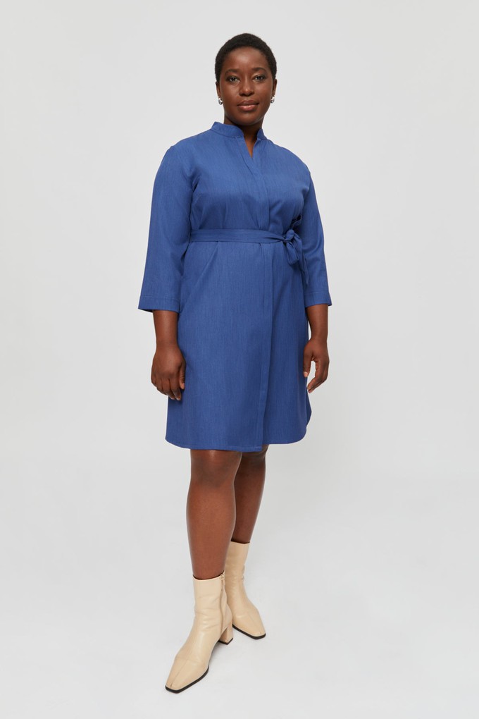 Lidia | Shirt Dress in Classic Blue from AYANI