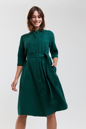Anne | Shirt Dress in Forest Green from AYANI