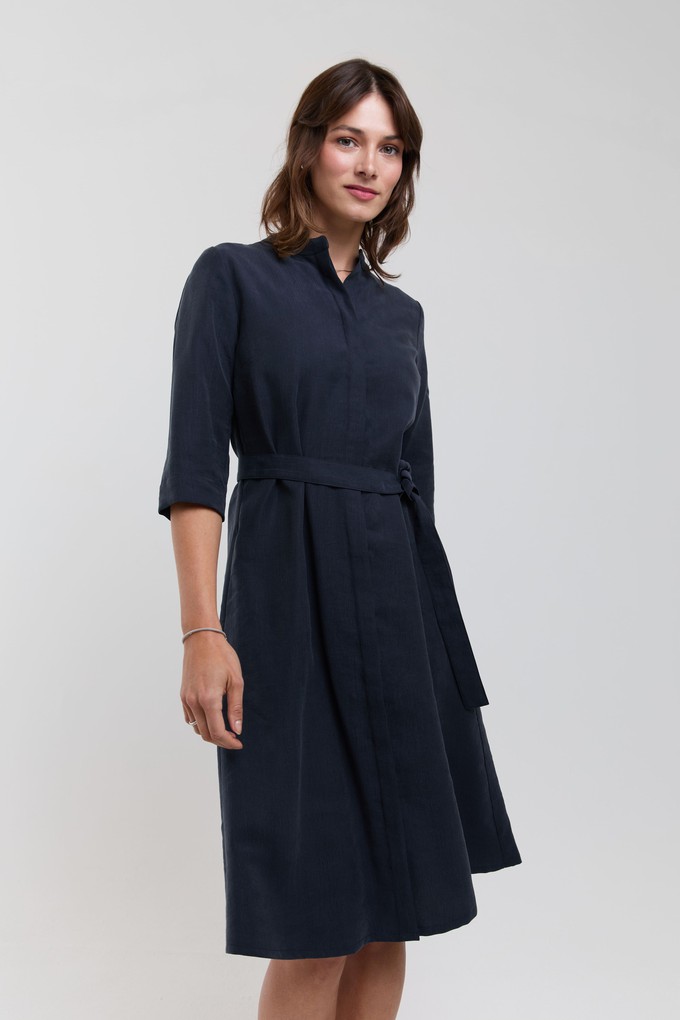 Anne | Shirt Dress in Dark Blue from AYANI
