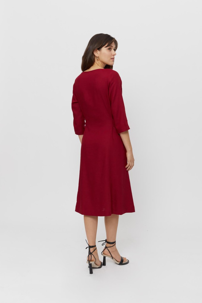 Emilia | Midi A-line Dress in Red from AYANI Emilia | Midi A-line Dress in Red from AYANI