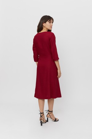Emilia | Midi A-line Dress in Red from AYANI Emilia | Midi A-line Dress in Red from AYANI