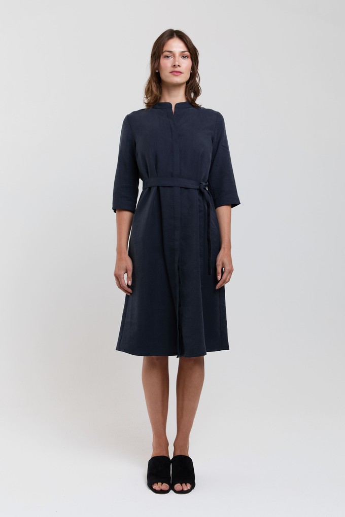 Anne | Shirt Dress in Dark Blue from AYANI