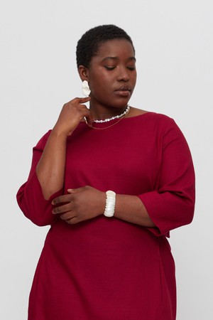 Emilia | Midi A-line Dress in Red from AYANI Emilia | Midi A-line Dress in Red from AYANI